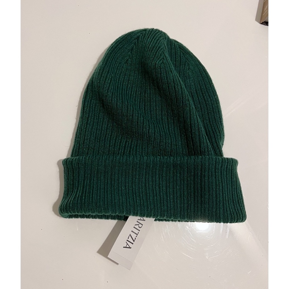 NWT Aritzia Snowflake Knit Beanie - Ivy Green